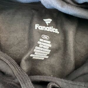 Fanatics Charcoal and Black Hoodie 3XL No image on the back.
